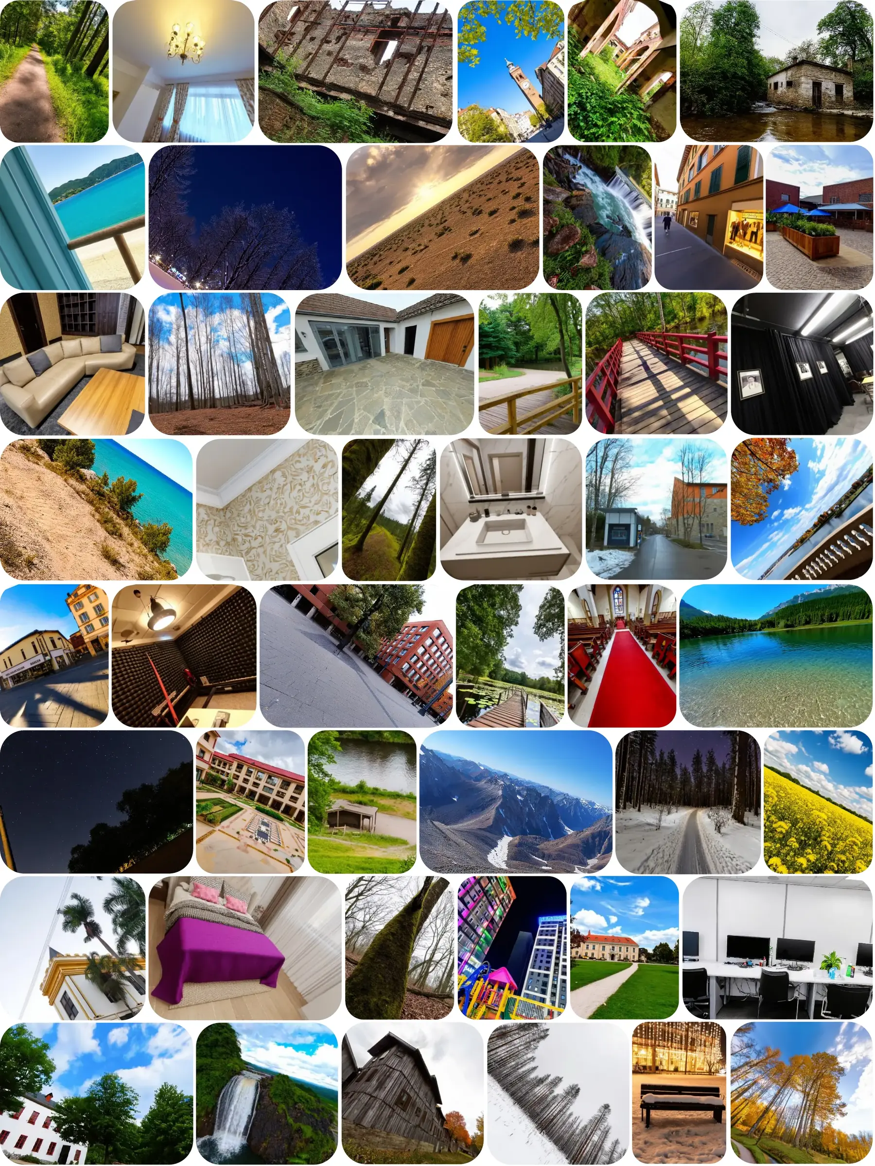 Camera-controllable text-to-image generation across indoor and outdoor scenes